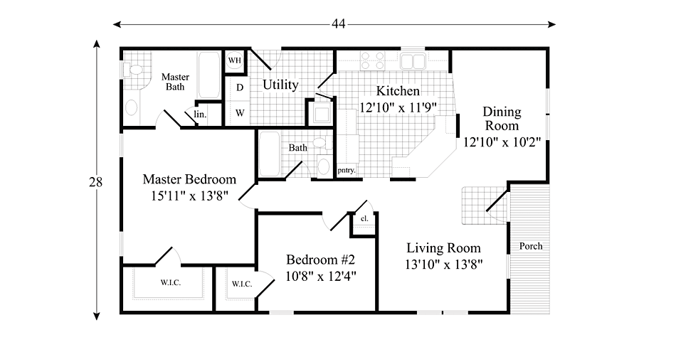 floor plan and specification of the model