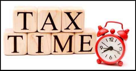 Tax Time with Red Clock